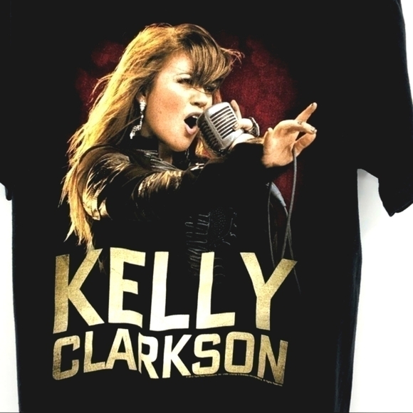 Kelly Clarkston Women’s M Tour 2012 Cre Neck Black Concert Short Sleeve T-Shirt - Picture 3 of 6